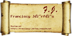 Franciscy Járfás névjegykártya